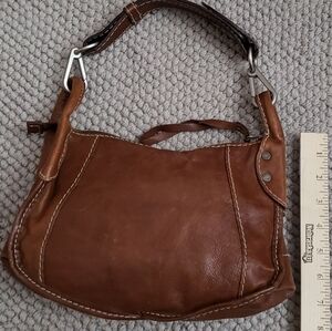 Ruehl Brown Leather Hobo Bag